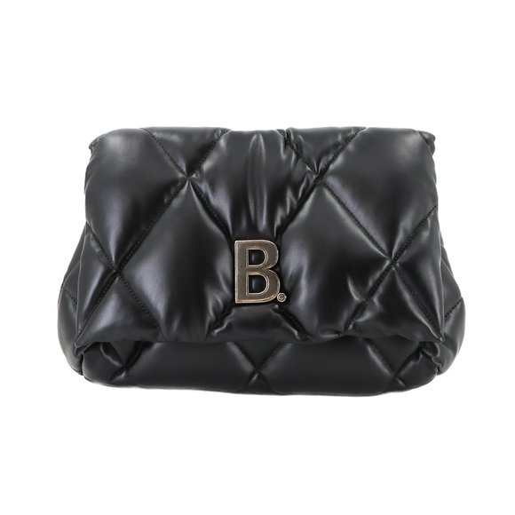 BALENCIAGA Black Leather Clutch Bag - Picture 1 of 9